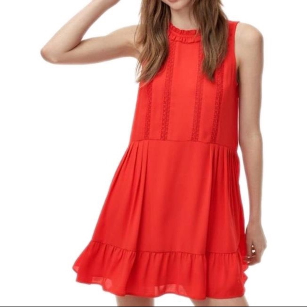 Aritzia | Sunday Best | Raleigh Mini Dress in Flame Scarlett Size XXS‎